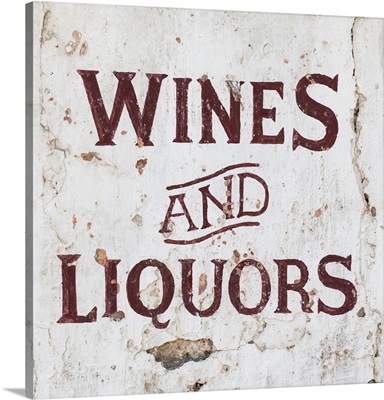 Made in Spain Square Collection - Wines and Liquors Sign
