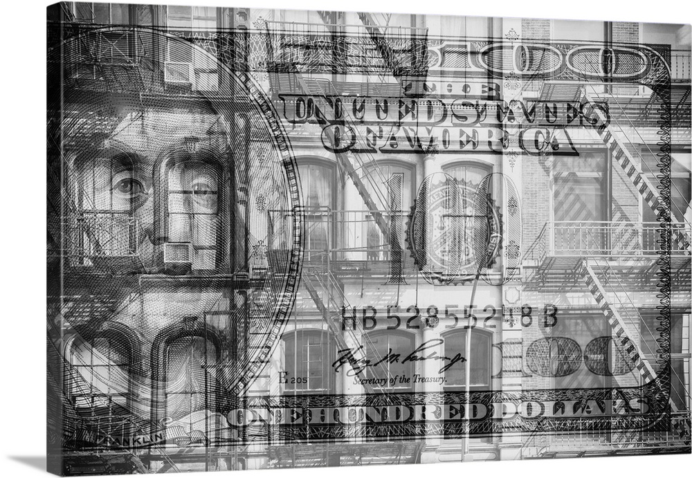 This collection represents New York City with the iconic one hundred Dollar bill. Under the watchful eye of Benjamin Frank...