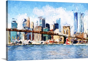 Manhattan Island, Oil Painting Series image thumbnail