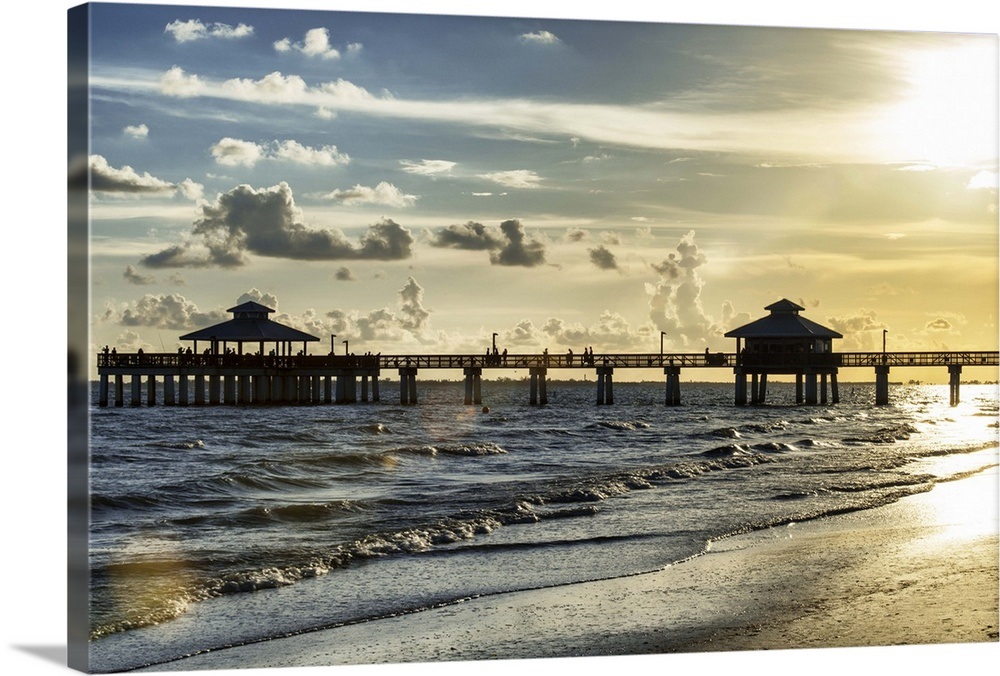 Fishing Pier Fort Myers Beach Wall Art, Canvas Prints, Framed Prints