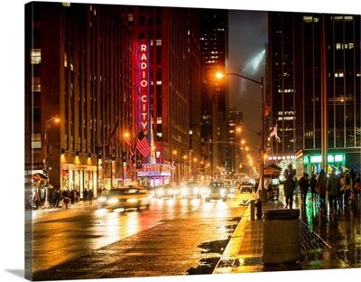 New York City - Urban Scene by Night