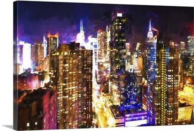 New York Skyline, NYC Painting Series