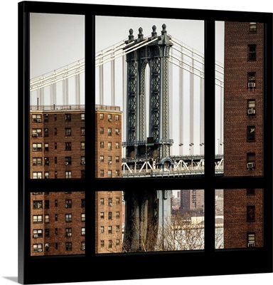 New York view from the window - Manhattan Bridge