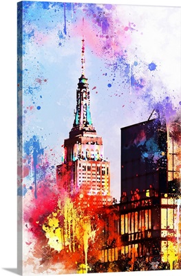 NYC Watercolor Collection - At the Top of the Empire