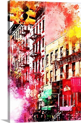 NYC Watercolor Collection - Colorful Buildings