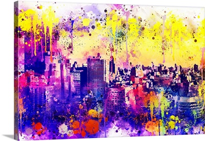 NYC Watercolor Collection - Colorful Midtown