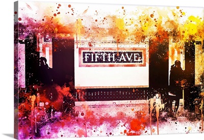 NYC Watercolor Collection - Fifth Avenue Station