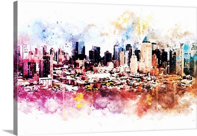 NYC Watercolor Collection - Hell's Kitchen