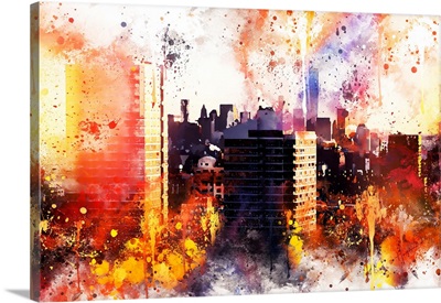 NYC Watercolor Collection - New York Sunset
