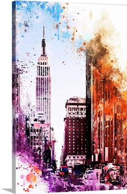 NYC Watercolor Collection - Pink Empire