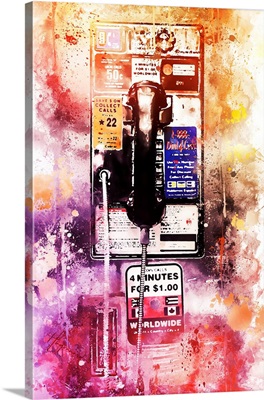 NYC Watercolor Collection - US Public Phone