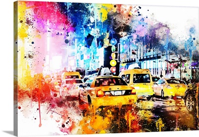 NYC Watercolor Collection - Yellow Taxis
