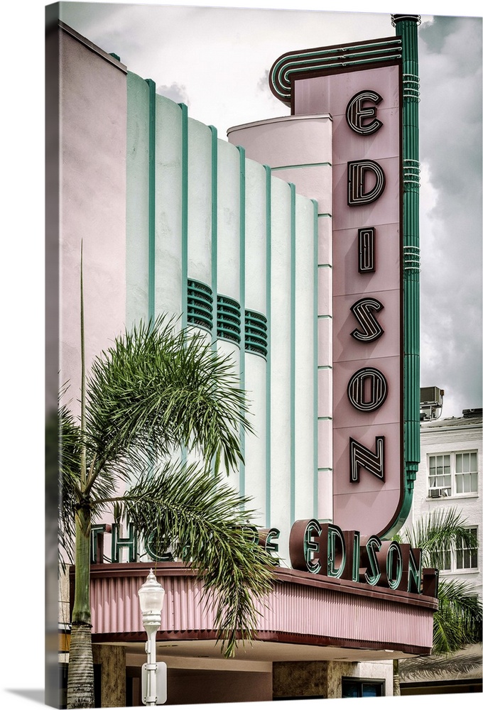 The Edison Theater in Florida, an example of Art Deco Architecture.