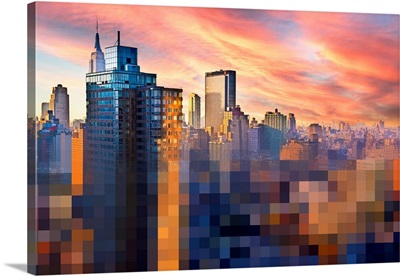 Pixelusa - Blazing Sunset New Yorker