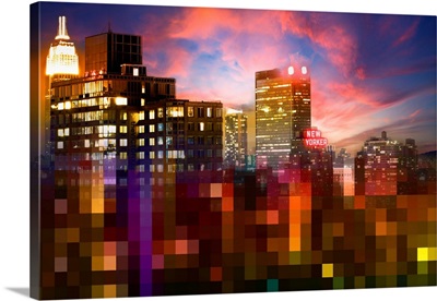 Pixelusa - Manhattan Nightfall