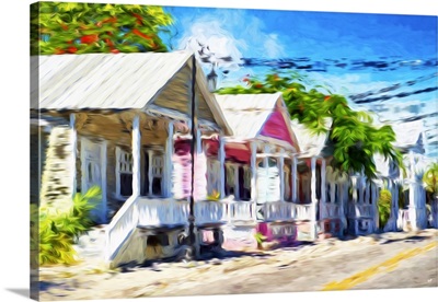 The Pink House, Oil Painting Series