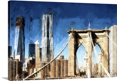 Towers City Bridge, NYC Painting Series