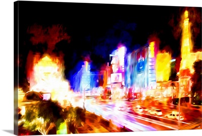 Vegas City of Lights, Oil Painting Series