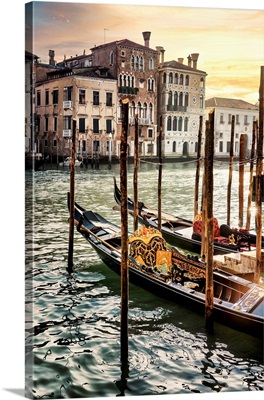 Venetian Sunlight - Traditional Gondolas