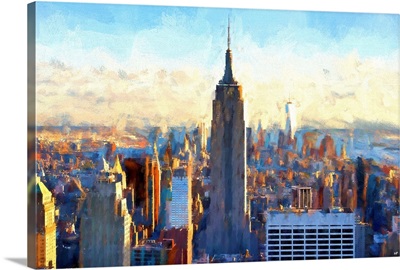 View of Manhattan, NYC Painting Series