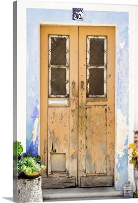 Welcome to Portugal Collection - Old Dark Yellow Front Door