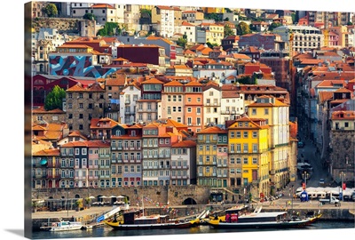 Welcome to Portugal Collection - Porto The Beautiful Ribeira District at Sunrise I