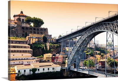 Welcome to Portugal Collection - The Dom Luis Bridge at Sunset - Porto