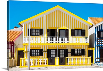 Welcome to Portugal Collection - Yellow Striped House