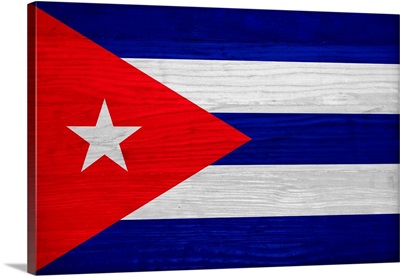 Wood Cuba Flag, Flags Of The World Series
