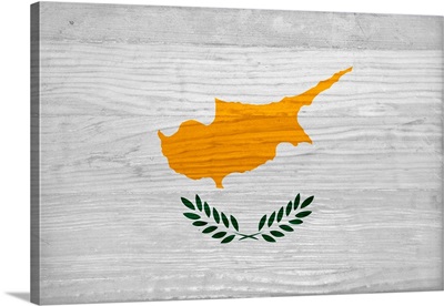 Wood Cyprus Flag, Flags Of The World Series