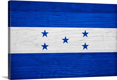 Wood Honduras Flag, Flags Of The World Series