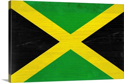Wood Jamaica Flag, Flags Of The World Series