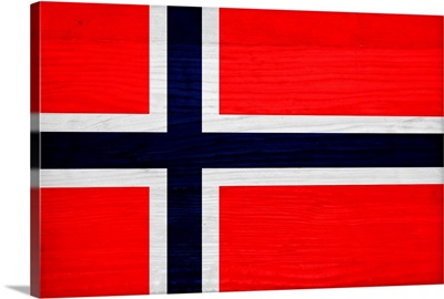 Wood Norway Flag, Flags Of The World Series
