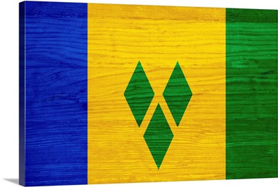 Wood St. Vincent And The Grenadines Flag, Flags Of The World Series