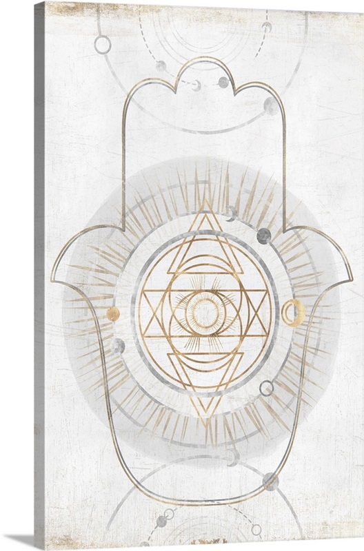 Gold Hamsa I Wall Art, Canvas Prints, Framed Prints, Wall Peels Great