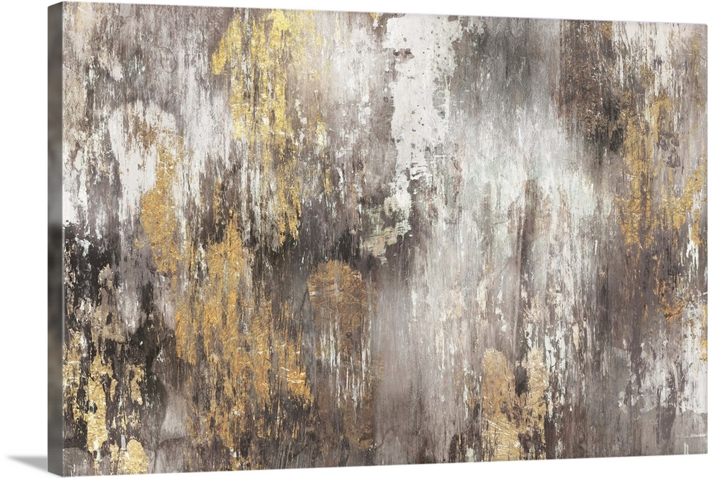 Contemporary abstract home decor artwork using distressed colors and tones to create depth.