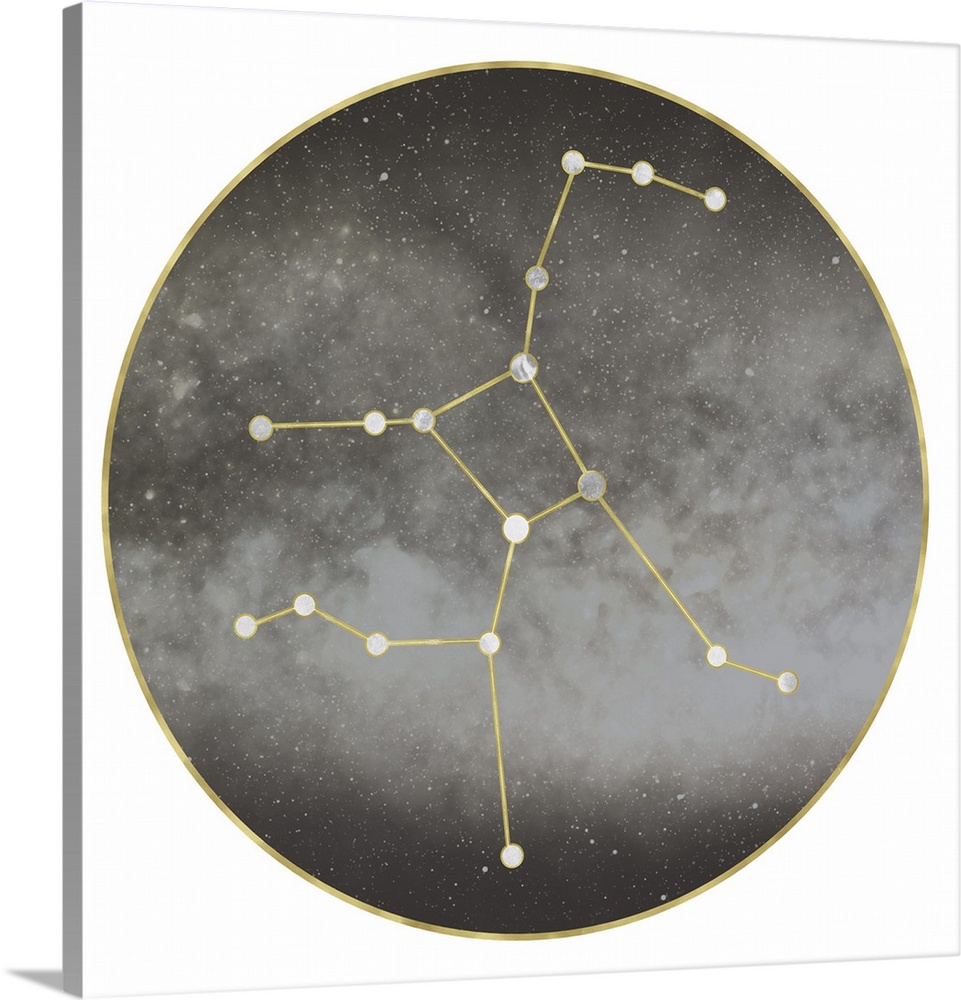 A contemporary painting of the constellation of Hercules.