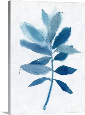 Modern Blue Botanical I