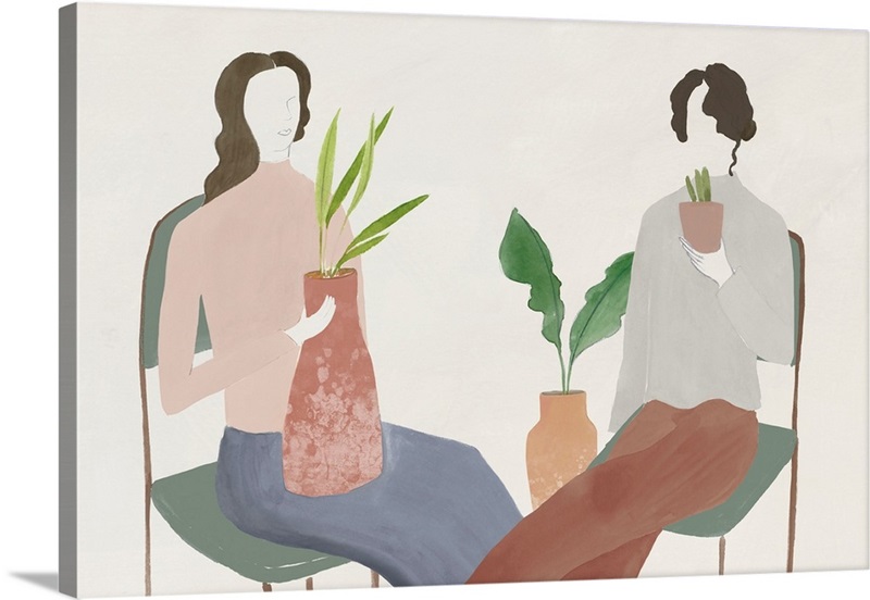 Two Girls Wall Art, Canvas Prints, Framed Prints, Wall Peels Great