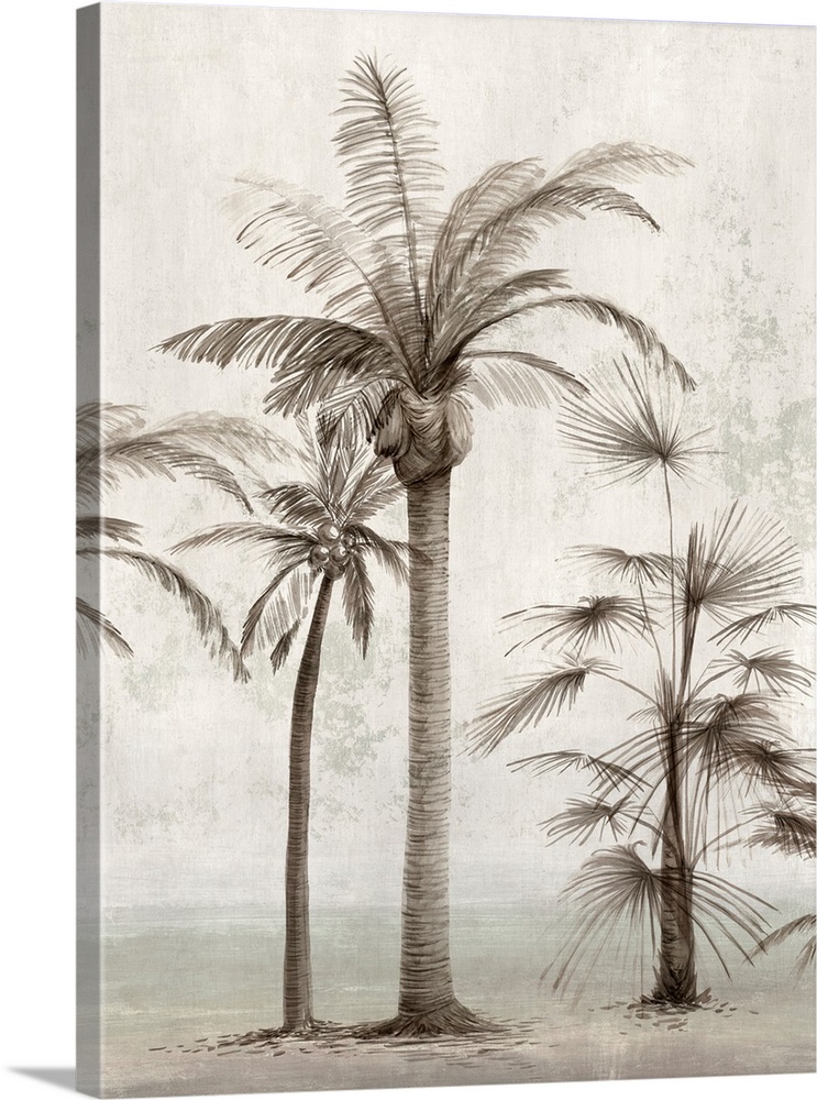 Vintage Palm Trees I
