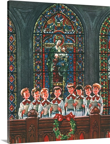 Christmas Choir Wall Art, Canvas Prints, Framed Prints, Wall Peels