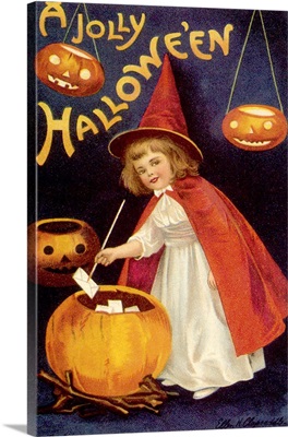 Girl in Witch Costume
