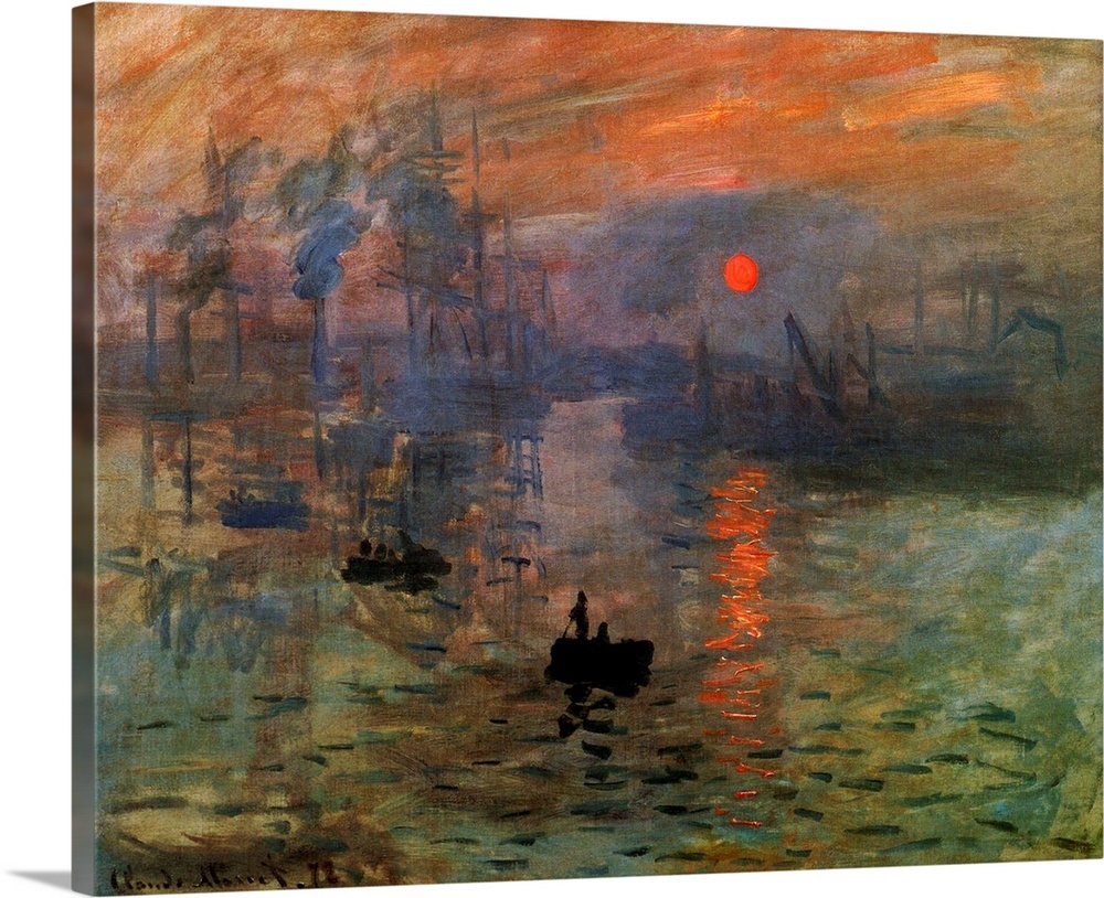 Impression Sunrise 1873 Wall Art, Canvas Prints, Framed Prints, Wall