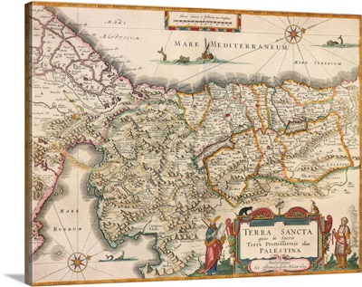 Map of Palestine 1629