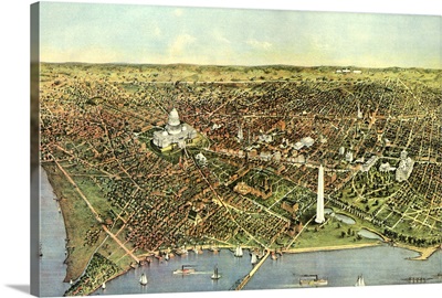 Map of Washington D.C. 1892