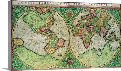 Old World Map 1587