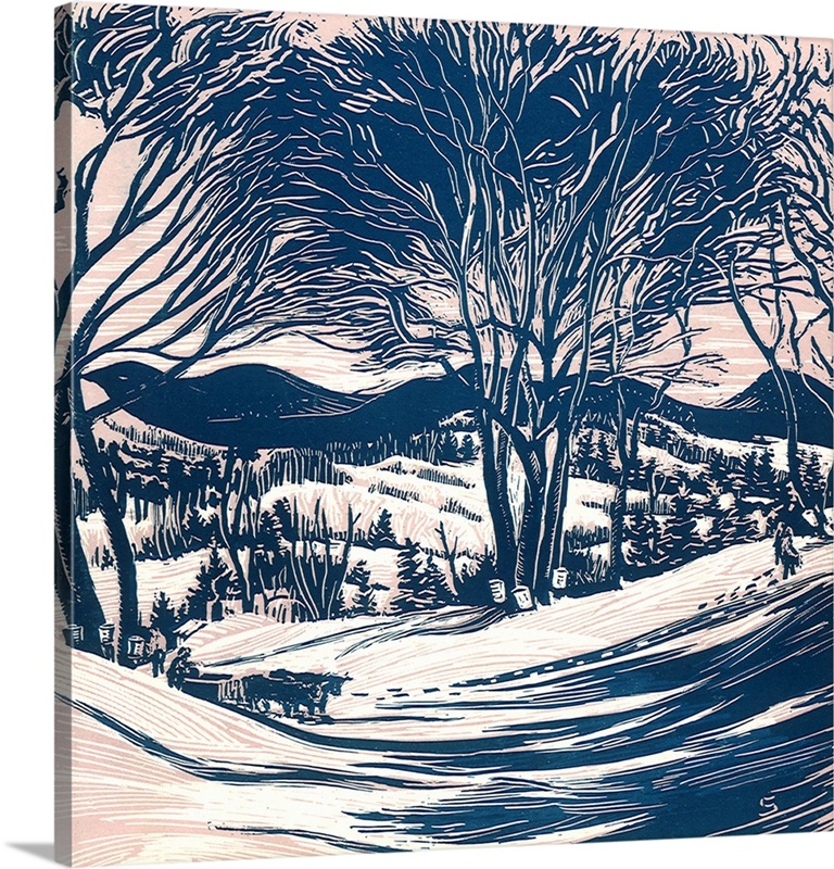 Snowy Mountains | Great Big Canvas