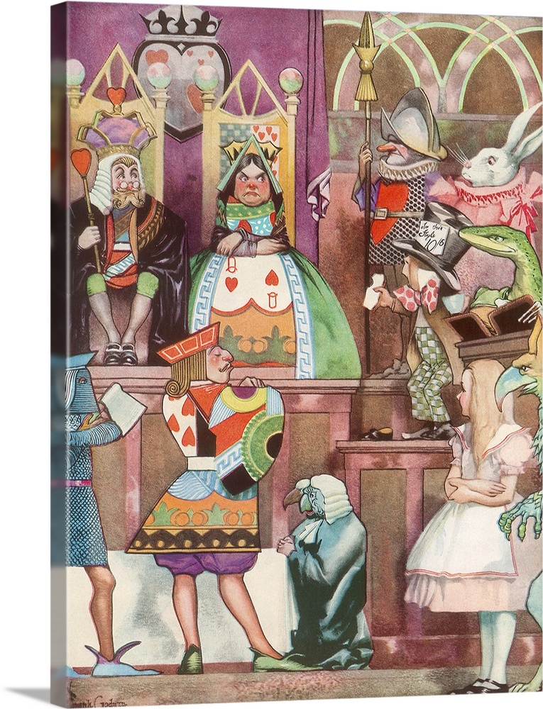 Trial Scene From Alice in Wonderland, The