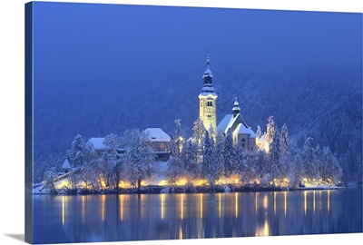 A Winter Evening At Bled