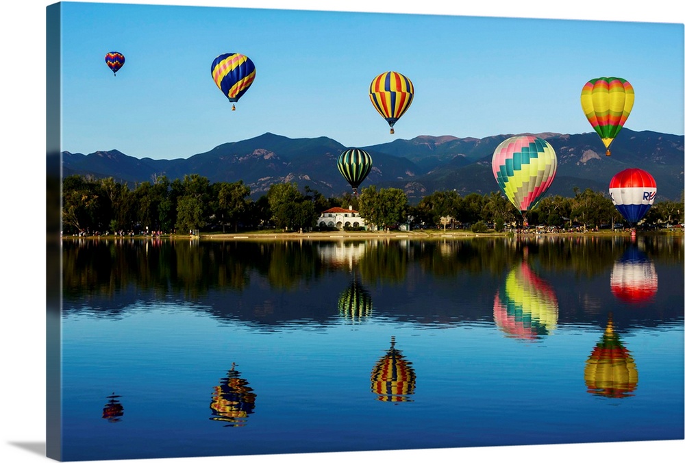 2014 Colorado Springs Balloon Classic, Cheyenne Mountain, Colorado.